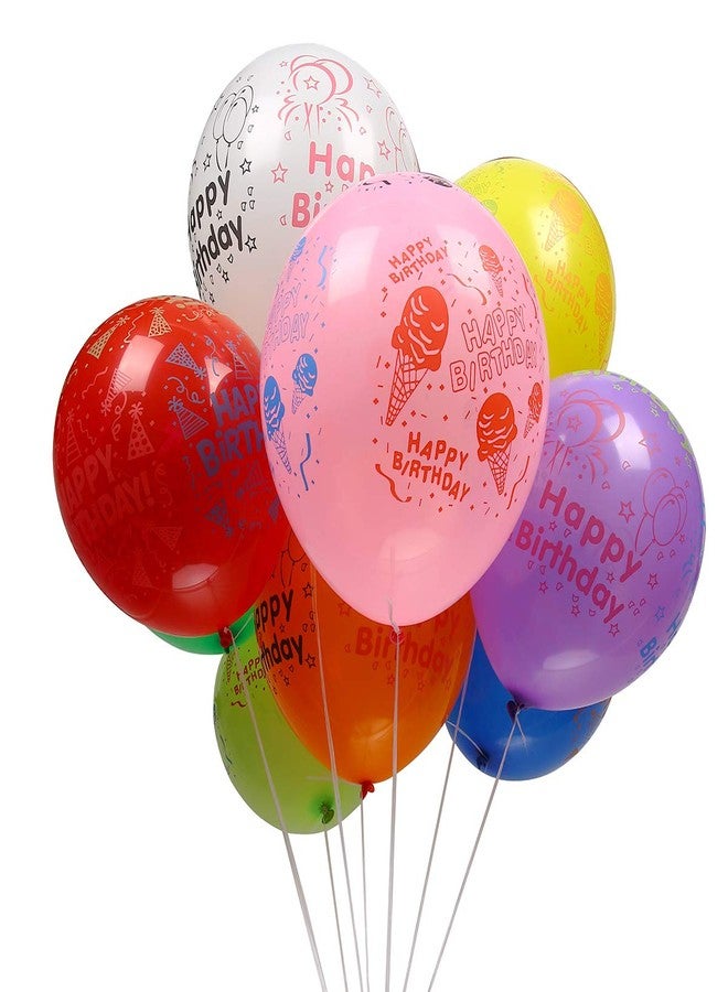 بيستاري بالونات عيد ميلاد سعيد، 50 بالون ملون مطبوع عليه عبارة "عيد ميلاد سعيد" لتزيين الحفلات (تشكيلة متنوعة من بالونات عيد الميلاد) - Image 2