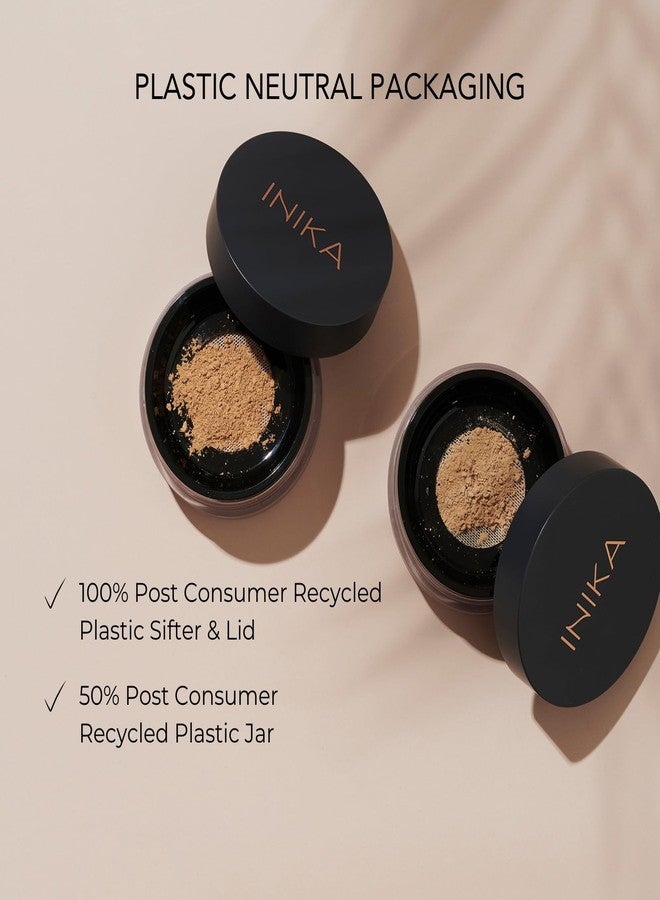 INIKA فFoundation مسحوق معدني عضوي من INIKA مع SPF 25 - مكياج نباتي، مظهر طبيعي، تغطية قابلة للبناء، إشراقة خالية من العيوب، تغطية للبقع، خالي من القسوة، تعبئة مستدامة، حرية، 8غ - Image 4