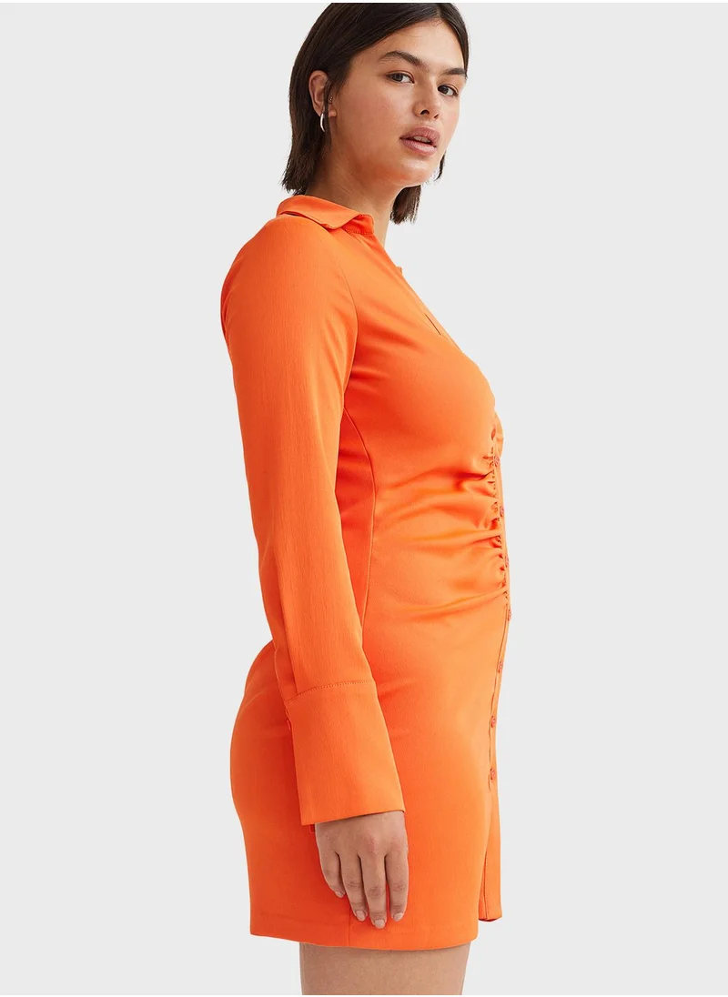 H&M Button Down Shirt Dress
