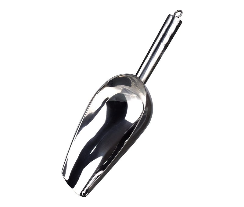 Stainless Steel Ice Ladle With Handle 27 Cm - Silver