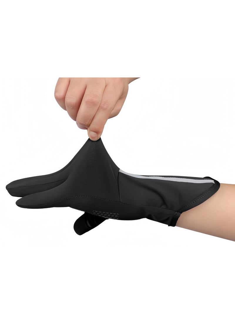 قفازات قيادة رجالية ونسائية صيفية للحماية من أشعة الشمس فوق البنفسجية، قفازات حريرية مانعة للانزلاق تعمل باللمس، قفازات واقية من الشمس لركوب الدراجات - Image 5