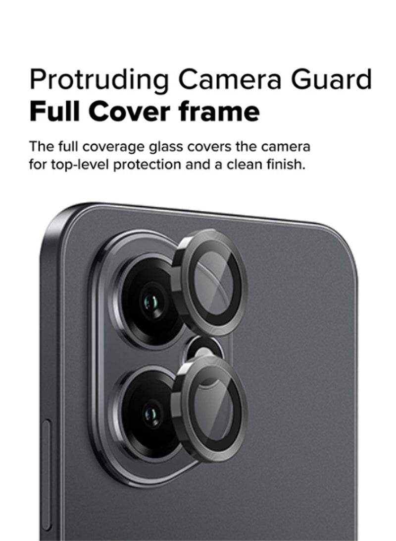 LENS SHIELD For Honor 400 5G Back Camera Lens Glass Protector / Lens Shield / Scratch-Resistant Camera Glass Protector - Black - Image 2