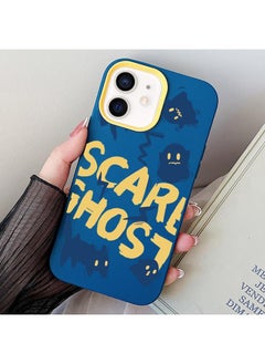 For iPhone 11 Scared Ghost PC Hybrid TPU Phone Case(Royal Blue)