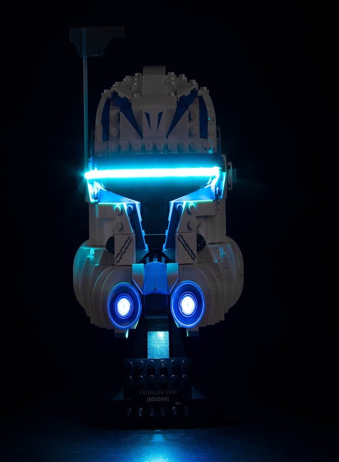 Vonado مجموعة إضاءة LED من فوندوا متوافقة مع مجموعة خوذة كابتن ركس ليغو 75349، إضاءة DIY متوافقة مع خوذة ليغو 75349 (بدون نموذج)، أضواء إبداعية متوافقة مع خوذة ليغو سلسلة 2023 - Image 1