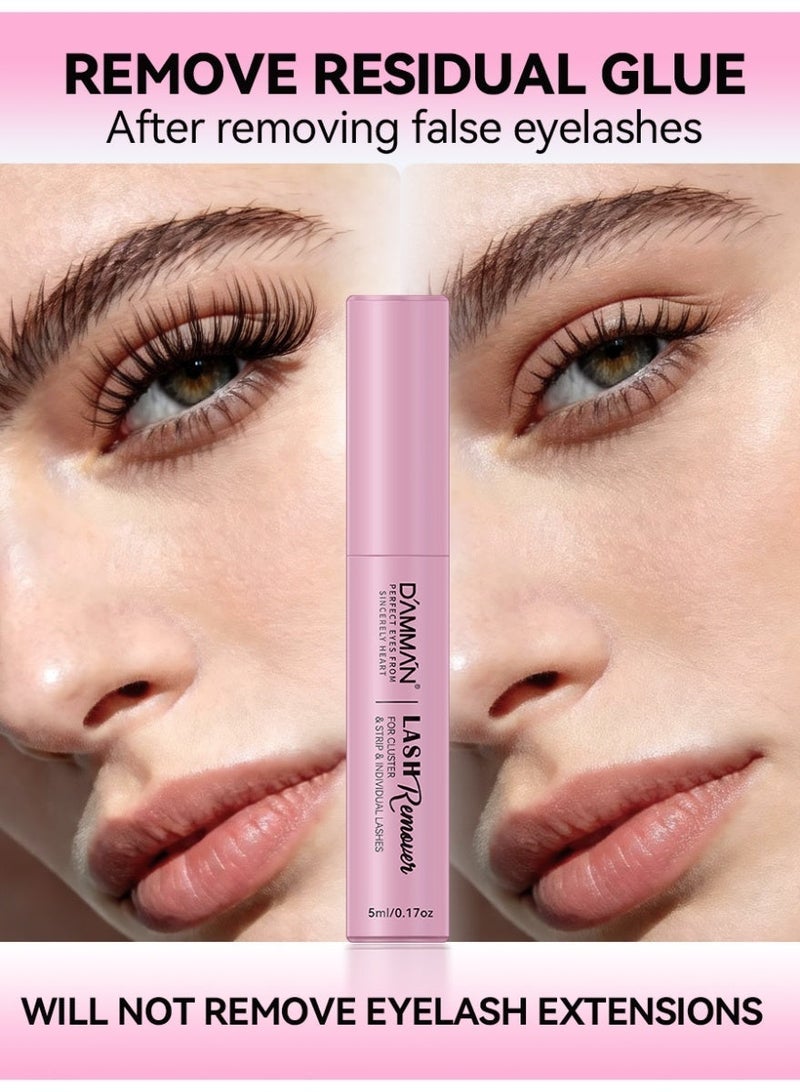 D'AMMA'N DAMMAN 4 in 1 DIY Lash Extension Set with Bond and Seal Glue, Lash Remover & Tweezers, Strong Hold Waterproof Cluster Eyelashes Kit Long Lasting 48-72H for Beginners - Image 5