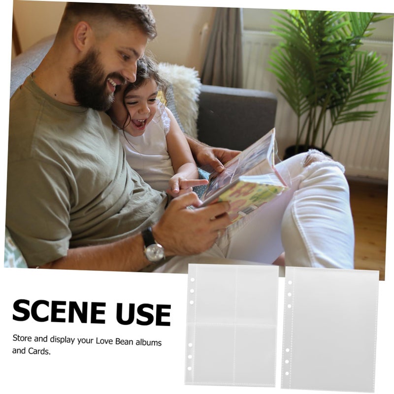 Clear Card Sleeves Photo Album Refill Pages for Card Storage 60Pcs - Image 3