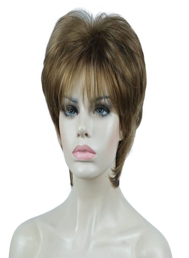 ايمول شعر مستعار قصير مموج ذو طبقات من إيمول، شعر مستعار صناعي كامل للنساء (V6) - Image 2