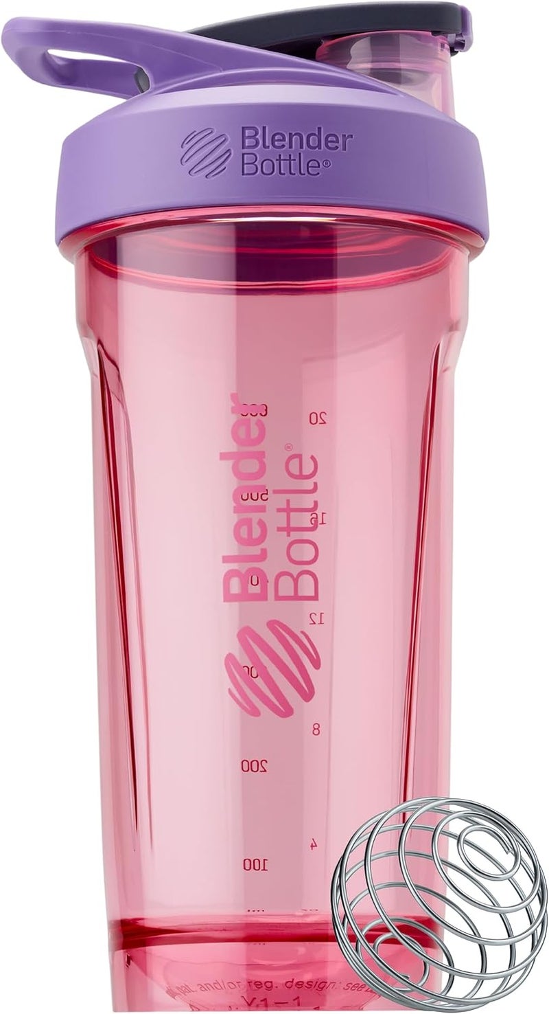 BlenderBottle زجاجة خلط بلندر بوتل سترادا - كوب خلط مثالي لمخفوقات البروتين وما قبل التمرين 28 أونصة بنفسجي - Image 1