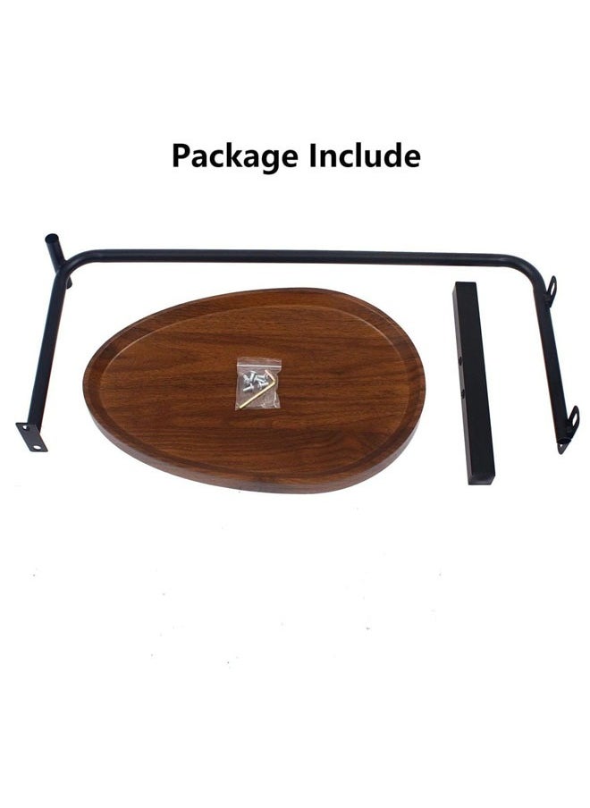 Cady One Wooden side table for sofa and bed, modern and simple design with sturdy metal frame, portable coffee and tea table  - Image 2