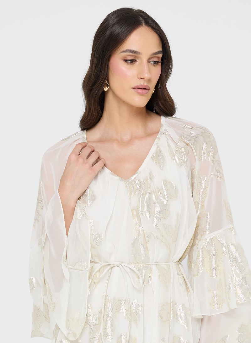 فيرو مودا فستان بأكمام مكشكشة - Image 3