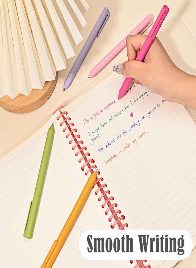 BAYTORY 16Pcs Colored Gel Pens, 0.5mm Fine Point Assorted Pen, Smooth Writing Multicolored Ink Pen, Journaling Note Taking with Comfortable Grip, for Bible Marking (Vintage) - Image 4