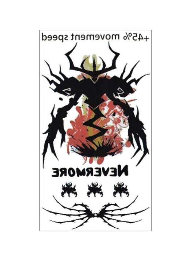 نيبمينينت ملصق تاتو مؤقت مقاوم للماء أسود / أحمر/ أخضر