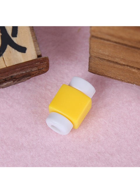 A Large Supply Of Candy-colored Mobile Phone Computer Data Cable Protector Universal Headset Charging Cable Apple-Color:Yellow (bulk Without Packaging) (apple)
