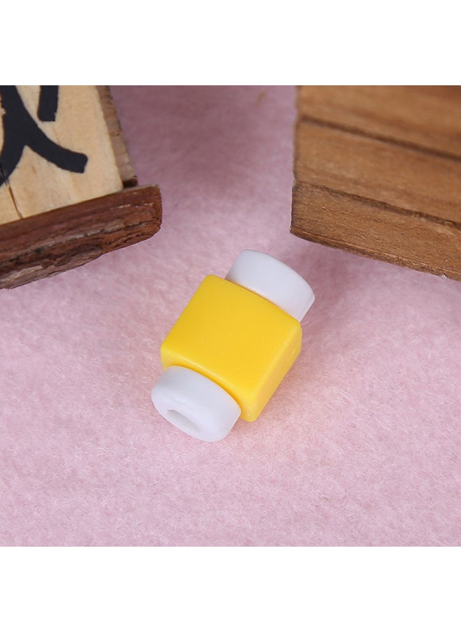 Generic - A Large Supply Of Candy-colored Mobile Phone Computer Data Cable Protector Universal Headset Charging Cable Apple-Color:Yellow (bulk Without Packaging) (apple) - Image 1