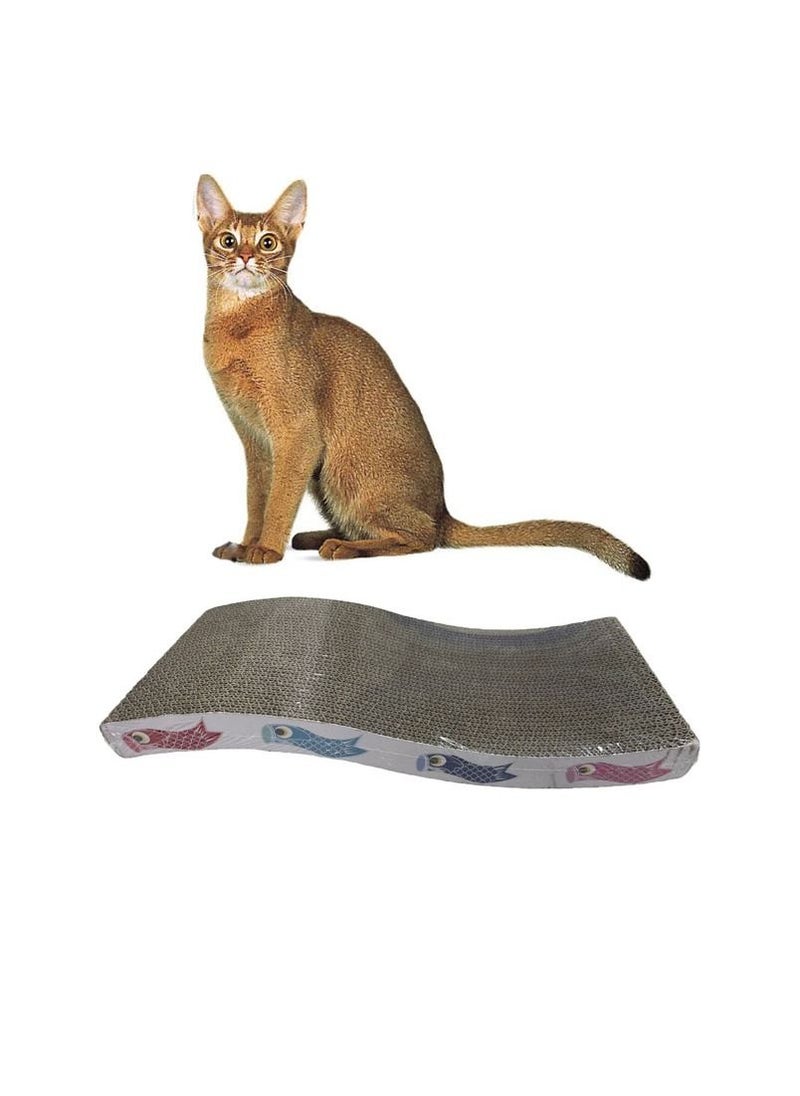 Cat Scratcher Cardboard Cat Scratch Pad with Premium Scratch Textures Design Durable Cat Scratching Pad Reversible