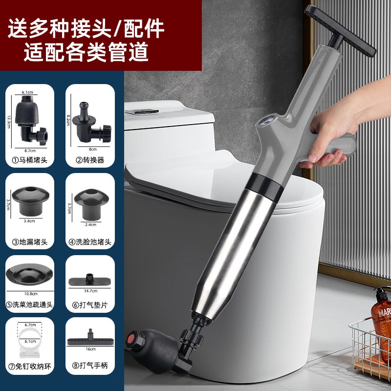 New Pipeline Unclogging Tool - Powerful Stainless Steel Toilet and Drain Cleaner
