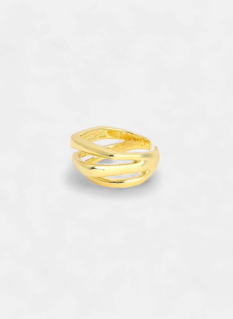 SOHI Baroque Adjustable Statement Artificial Finger Ring Jewellery - Image 1