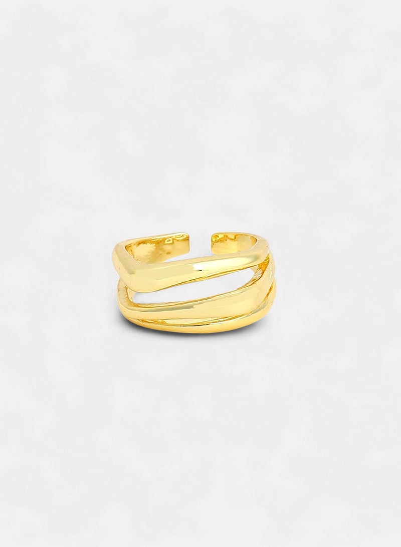 SOHI Baroque Adjustable Statement Artificial Finger Ring Jewellery - Image 5