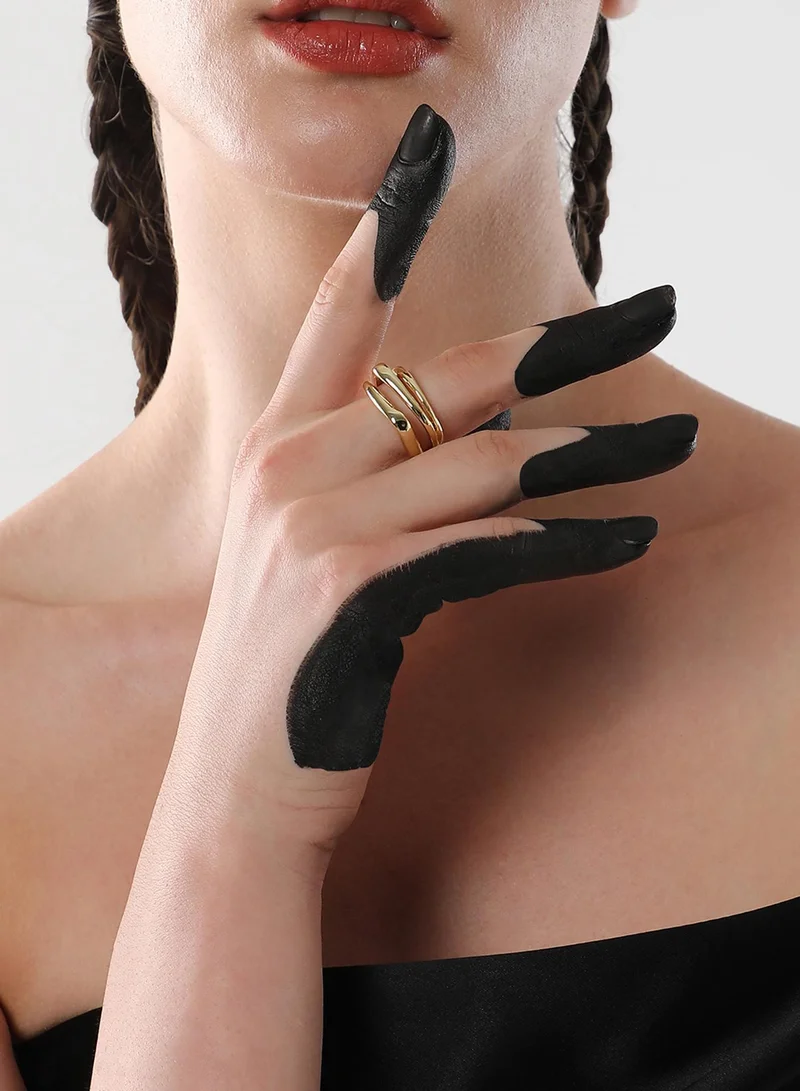 سوهي خاتم إصبع نسائي بتصميم باروك قابل للتعديل