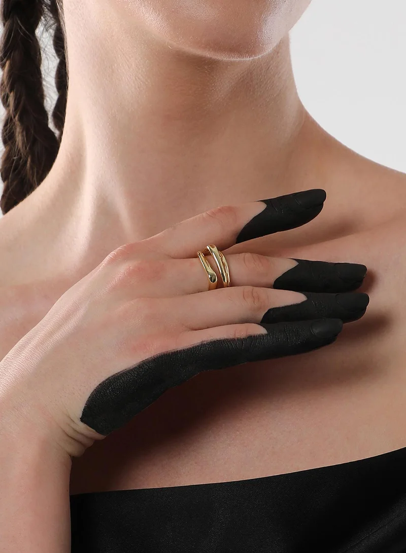 سوهي خاتم إصبع نسائي بتصميم باروك قابل للتعديل