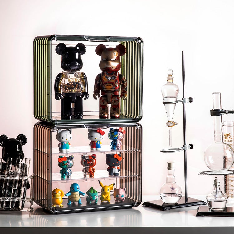 Trendy Play Blind Box Storage Box Bubble Mart Layered Display Box Acrylic Dust-Proof Ornaments Hand-Held Storage Display Rack - Image 3