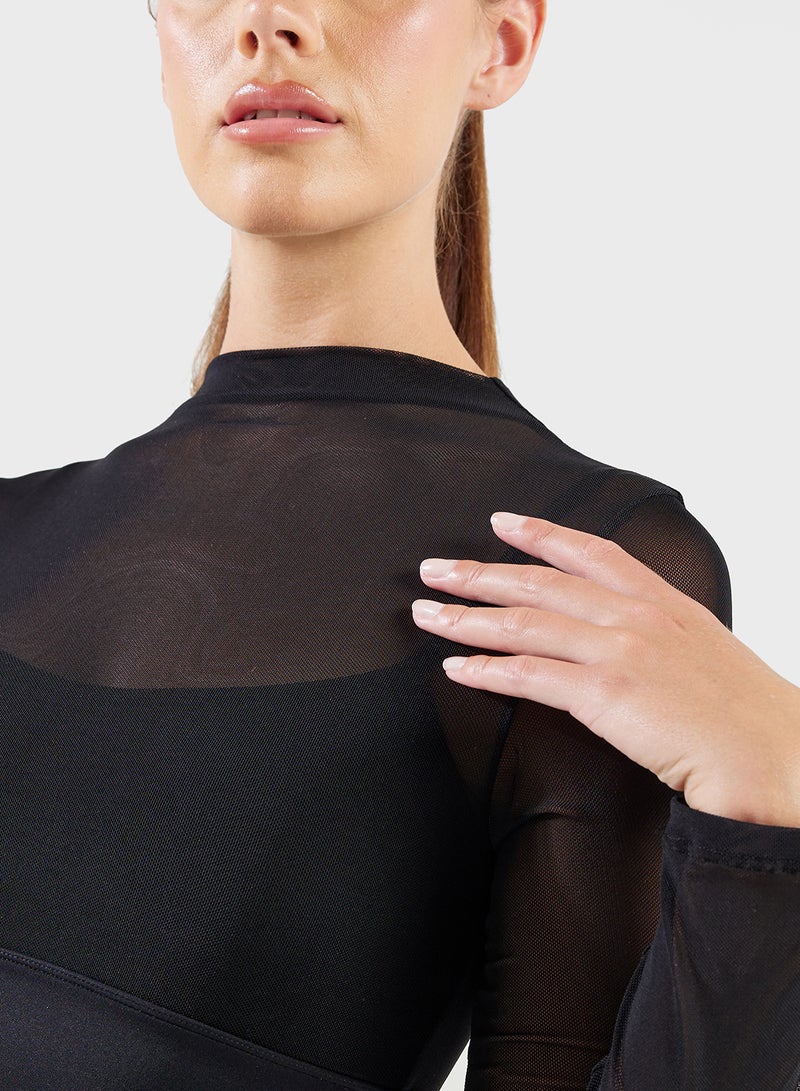 FRWD Mesh Fitted Top With Cami  - Image 3