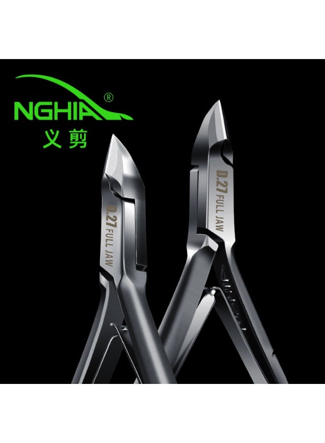 NGHIA Professional Cuticle Nipper D.027, Stainless Steel Cuticle Trimmer for Nails, Manicure Pedicure Nail Clipper Tool for Salon & Home Use - Image 2