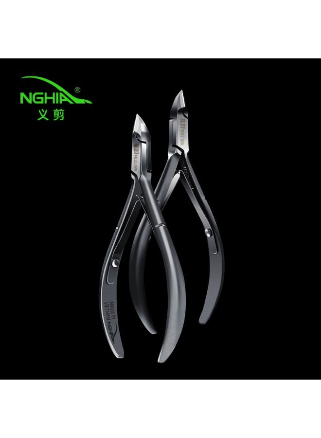 NGHIA Professional Cuticle Nipper D.027, Stainless Steel Cuticle Trimmer for Nails, Manicure Pedicure Nail Clipper Tool for Salon & Home Use - Image 3