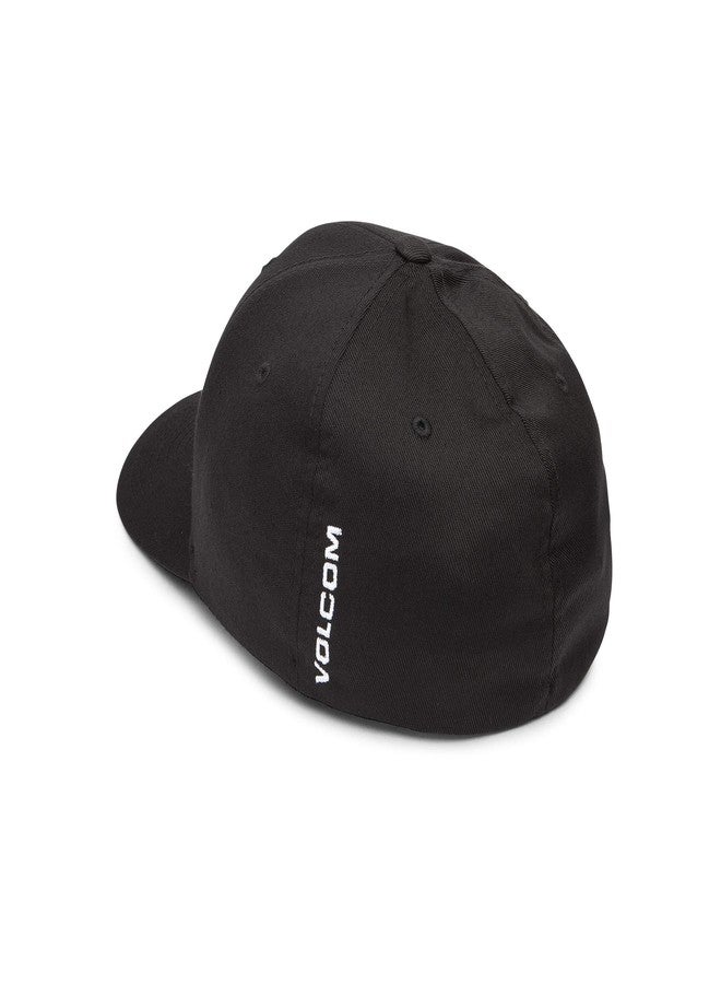 Volcom Mens Full Stone Flexfit Hat Black Large/X-Large - Image 3