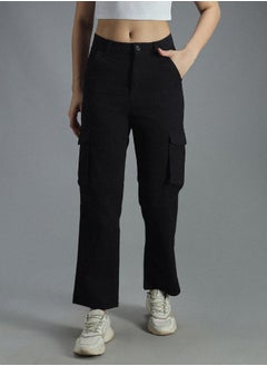 HIGH STAR Women Black Trousers  - Image 4