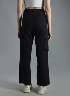 HIGH STAR Women Black Trousers  - Image 5