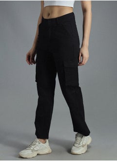 HIGH STAR Women Black Trousers  - Image 2