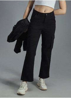 HIGH STAR Women Black Trousers  - Image 3
