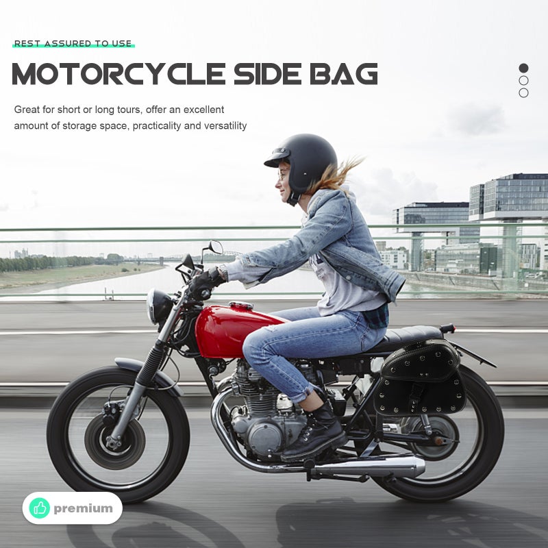 2pcs Motorcycle Side Bag Motorcycle Storage Bag Fashion Motorcycle Saddle Bag - Image 5