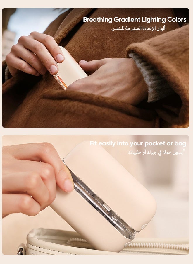 Sunbath Hand Warmer, 2 Pack Rechargeable Hand Warmers, Pocket Warmer, Electric Magnetic Hand Warmers with 5 Heat Levels, Portable USB Hand Warmer with Long-Lasting Heat, Heater Therapy, Idea Gifts for Winter - Image 3
