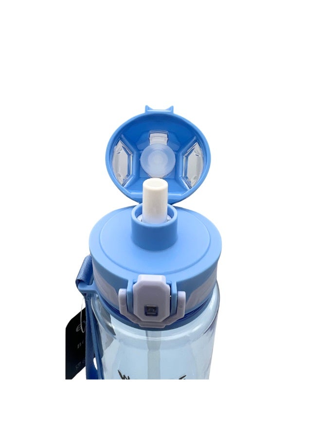 Twisoo  Water Bottle - Leak-Proof, BPA-Free, Hygienic, Tritan & Silicone, Large Capacity, Portable Outdoor Drink Bottle for Fitness, Gym, and Daily Hydration 800ml (Blue  ) - Image 4