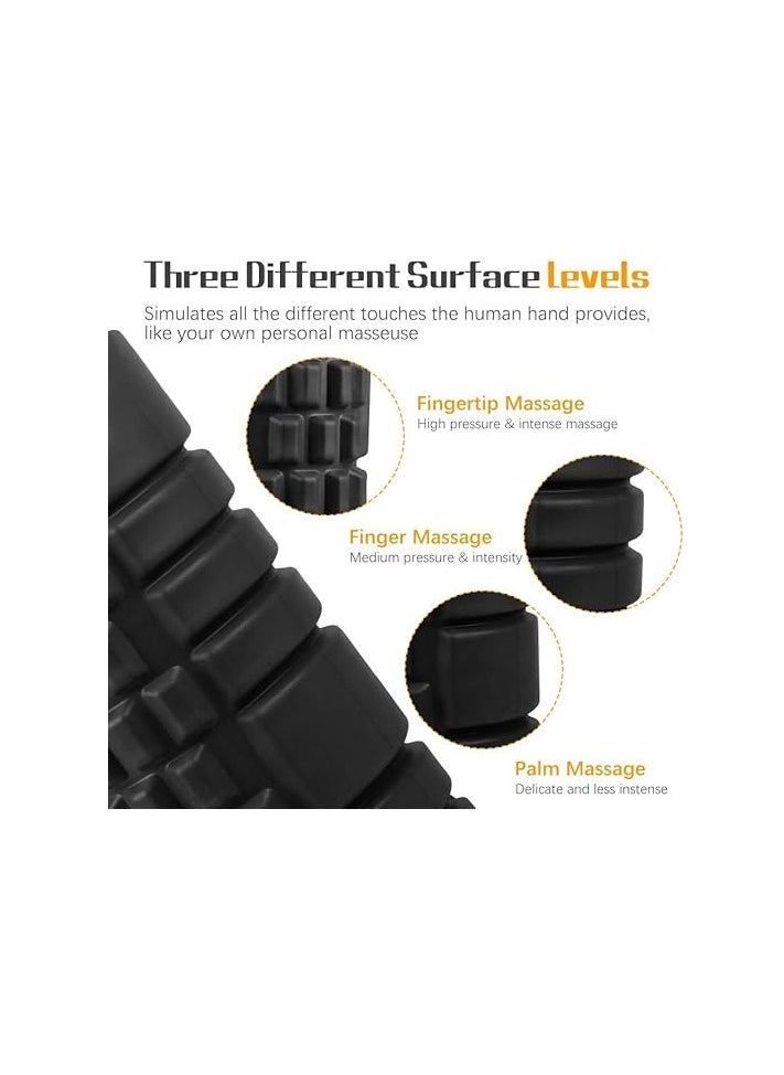 SportQ SportQ Foam Roller, Fitness Foam Roller, Deep Muscle Massage Roller Lightweight Muscle Roller for Yoga Pilates Muscle Relaxation, Balance Exercises, Physical Therapy Pain Relief  - Image 3