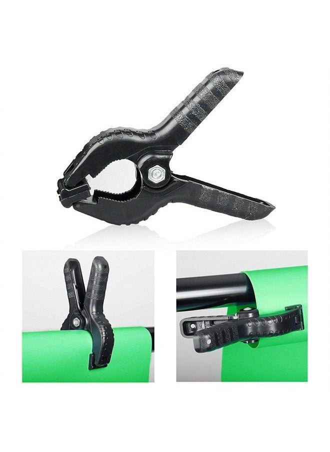 SLOW DOLPHIN Photo Background Support System with Backdrop Stand Kit, 100% Pure Muslin 6.5 Ft x 10 Ft Chromakey Green Screen Backdrop,Clamp, Carry Bag for Photography Video Studio  - Image 3