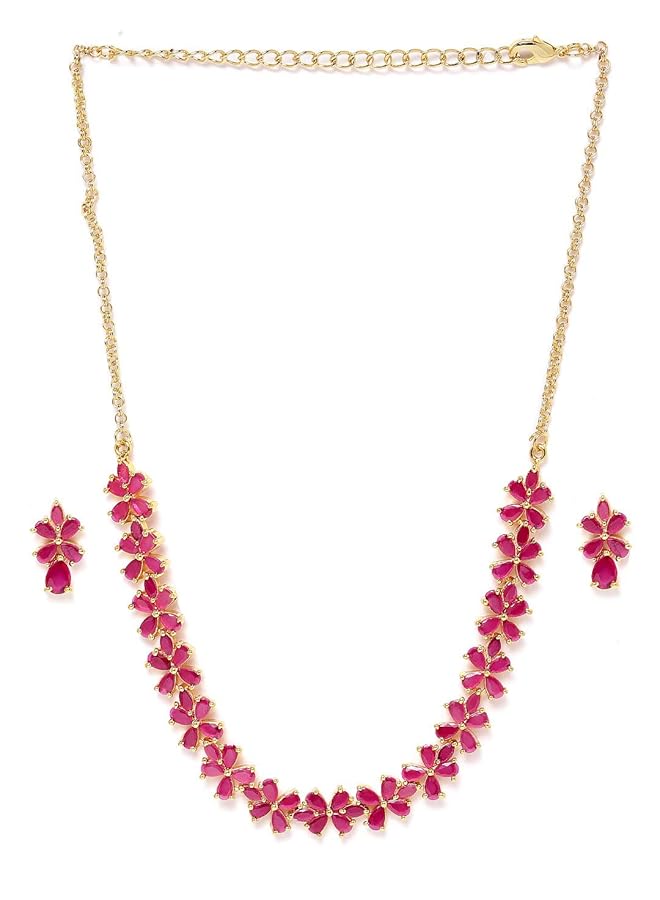 إيروريكس طقم مجوهرات عصري للنساء باللون الذهبي Zpfk9508 - Image 1