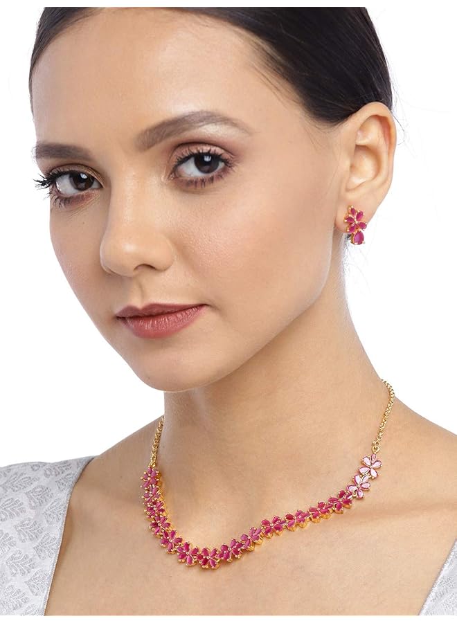 إيروريكس طقم مجوهرات عصري للنساء باللون الذهبي Zpfk9508 - Image 2