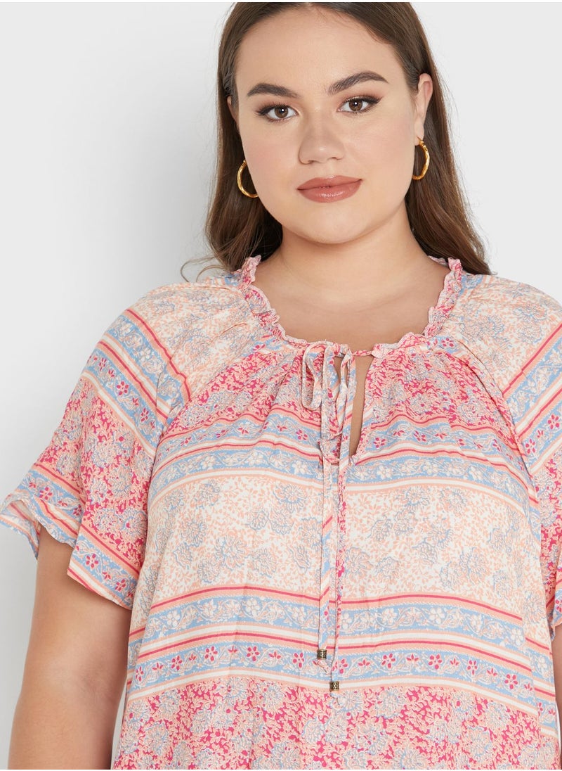 Avenue Wide Sleeve Printed Tunic  - Image 3