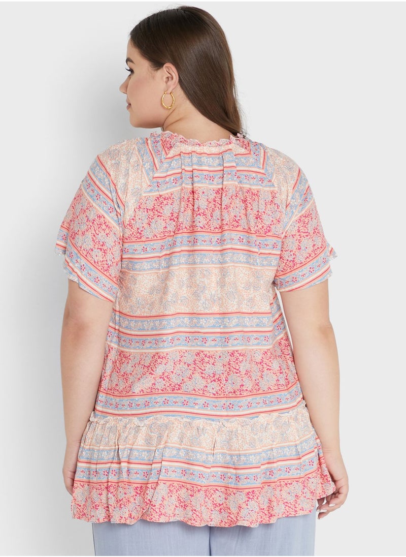 Avenue Wide Sleeve Printed Tunic  - Image 2