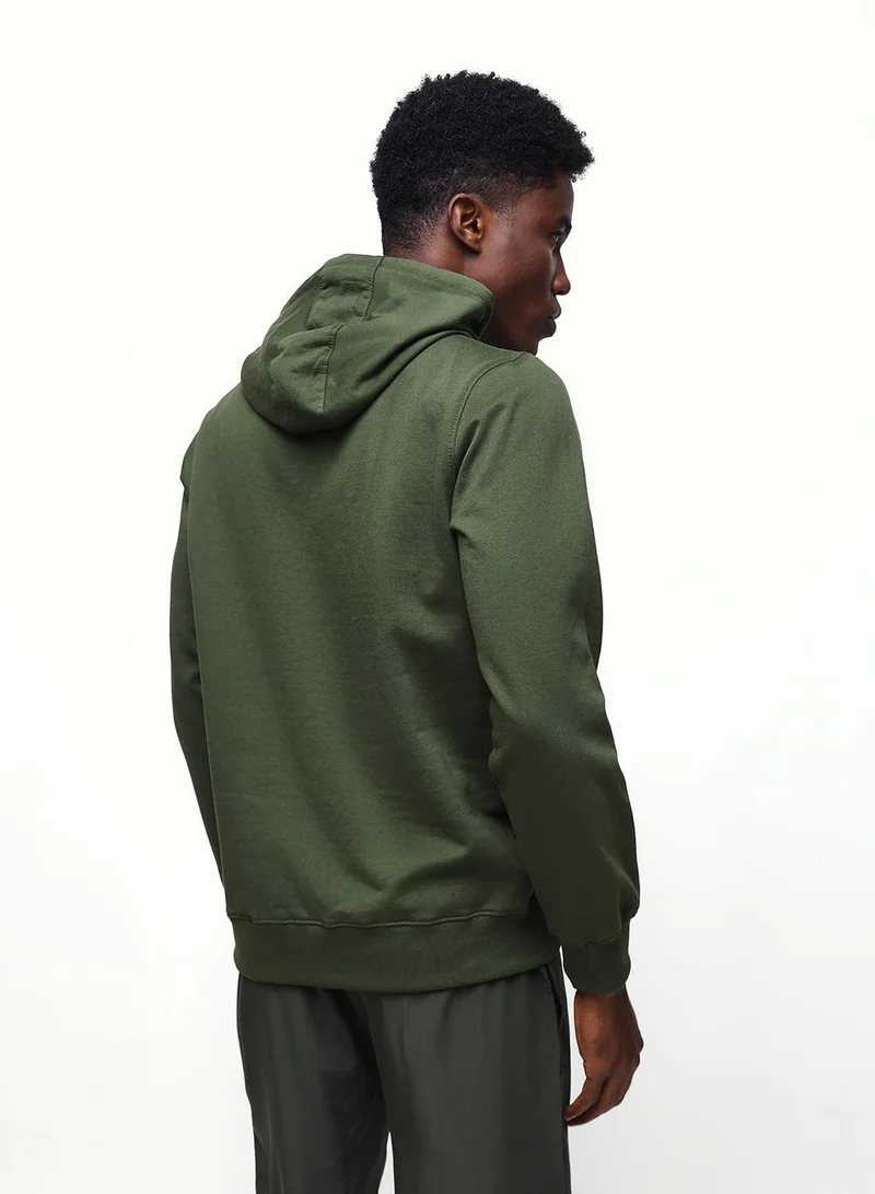 Dennis Lingo  Men's Rifle Green Cotton Blend Relaxed Sweatshirt for Men | Best Price UAE