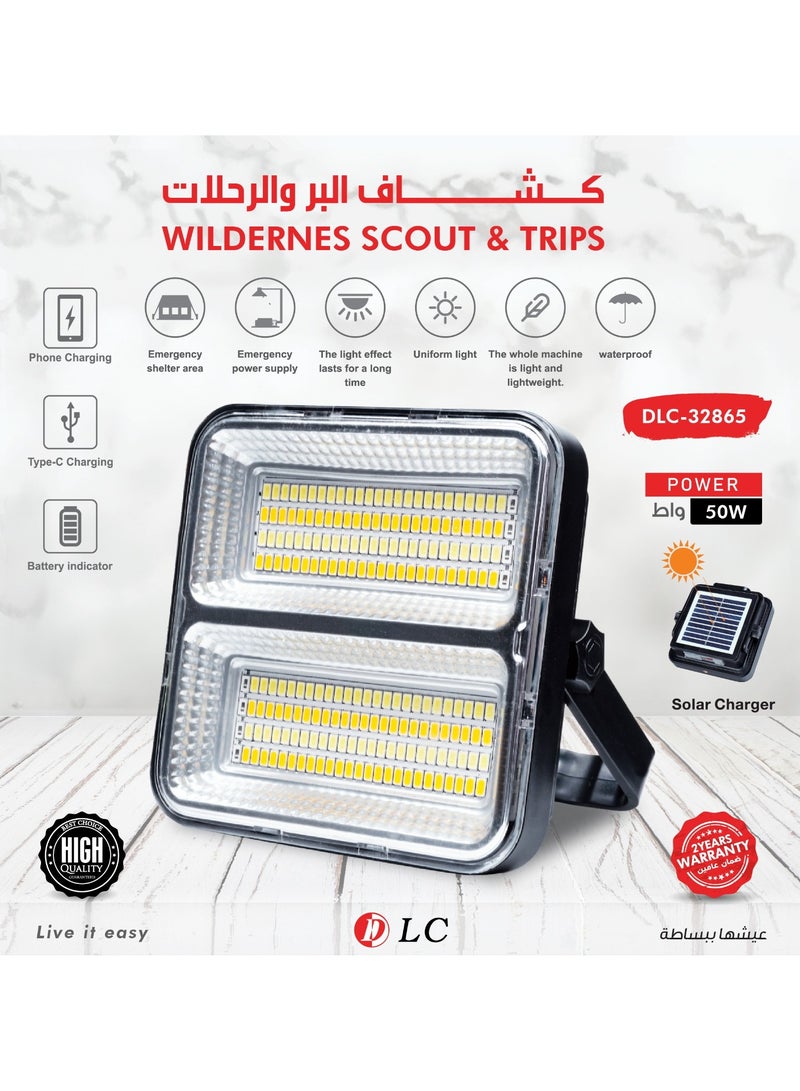 DLC 208 LED Solar Charge Magnetic Spotlight DLC-32865