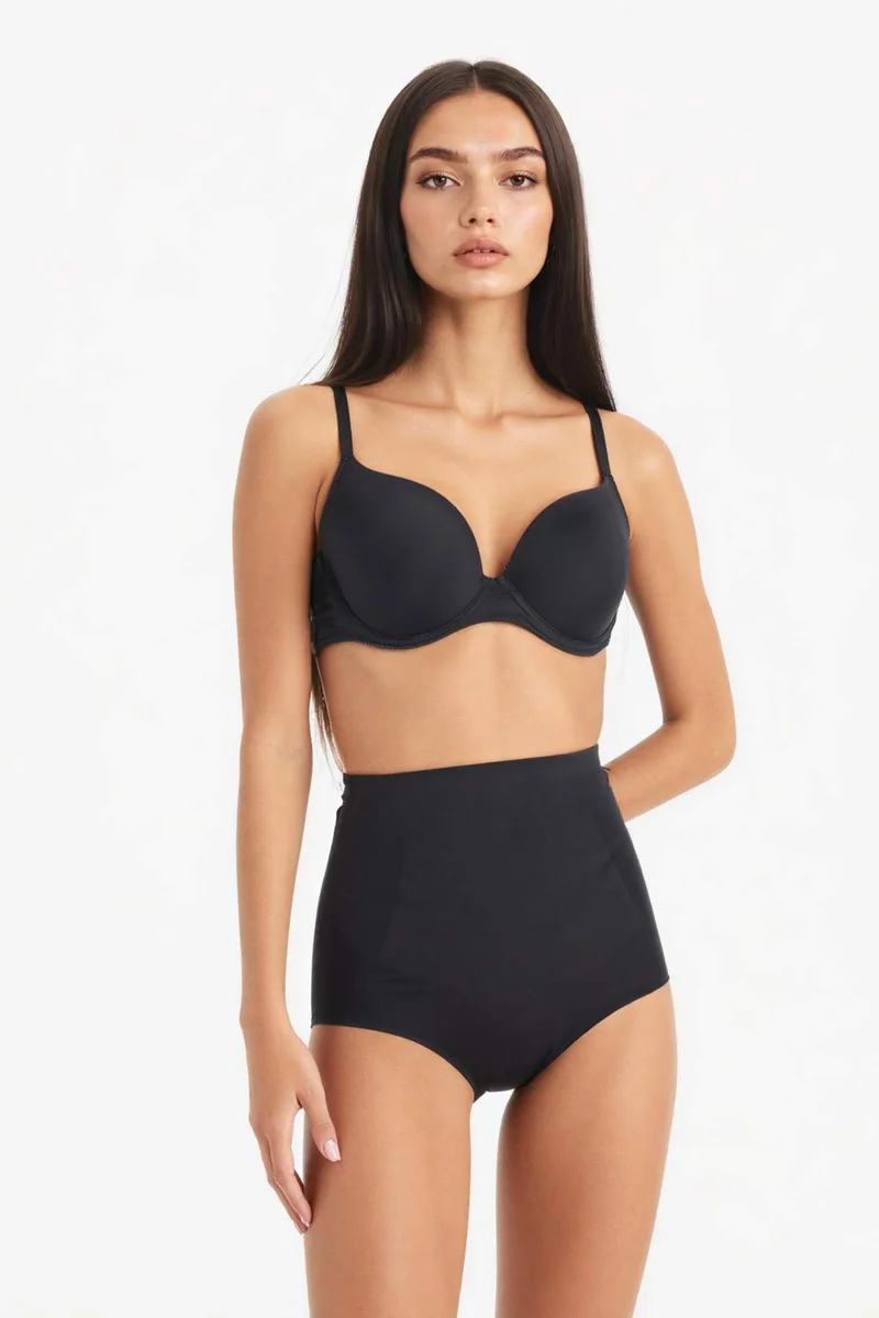 ديفاكتو Fall in Love Black High Waist Slip Corset