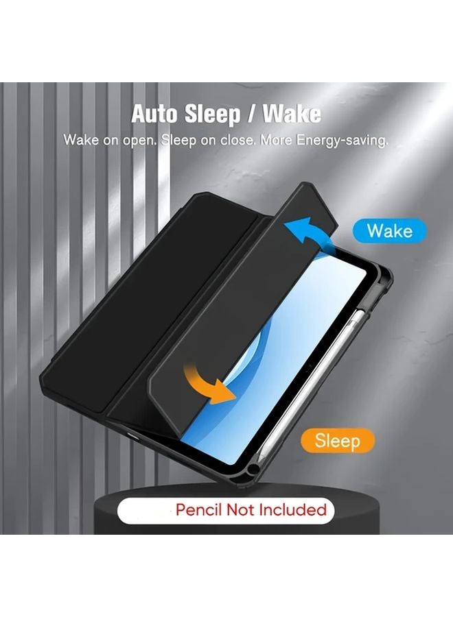 غطاء سماوي للآيباد الجيل 11 مقاس 11 بوصة 2025 A16 مع حامل القلم ظهر شفاف تفعيل تلقائي للإيقاظ والنوم - Image 5