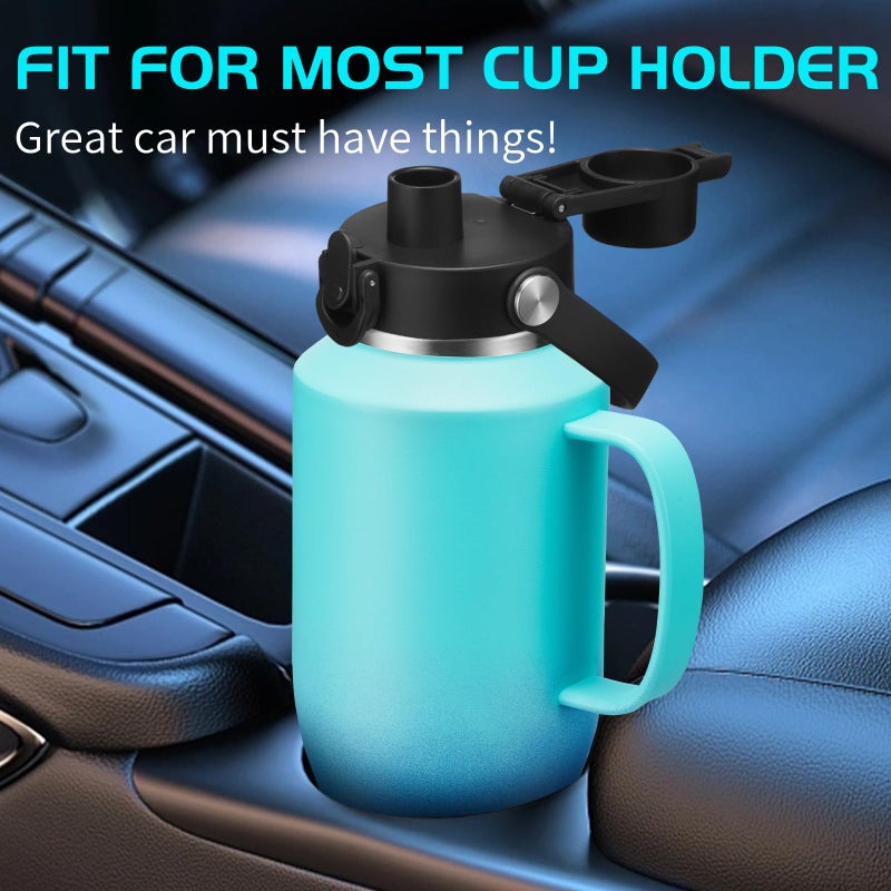 DIGJUPER 40 oz Insulated Water-Bottle that fits in Cup Holder - Cold 48h/Hot 24h, Stainless Steel Tumblers with Lids and Straws & Bottle Sleeve, Leak Proof Metal Flask Cup, Travel Coffee Tumbler with Handle - Image 2