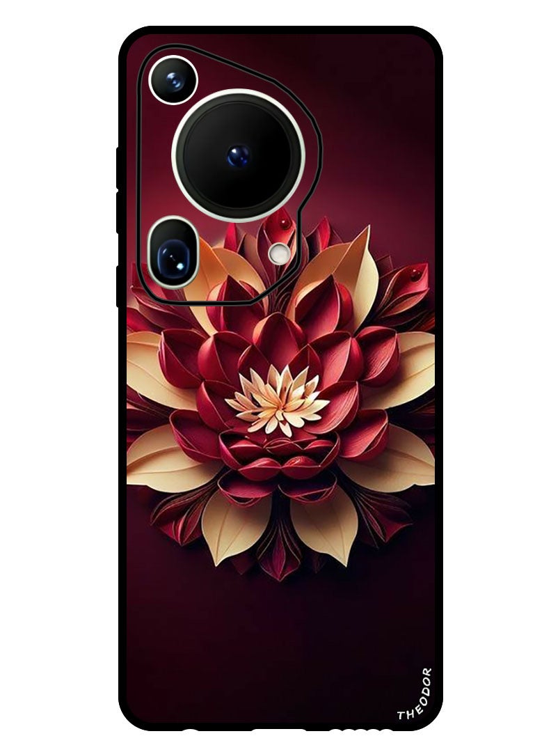 Theodor Protective Case Anti Scratch Shock Proof Bumper Cover For Huawei Pura 70 Ultra Flower Abstract 2 - Image 1