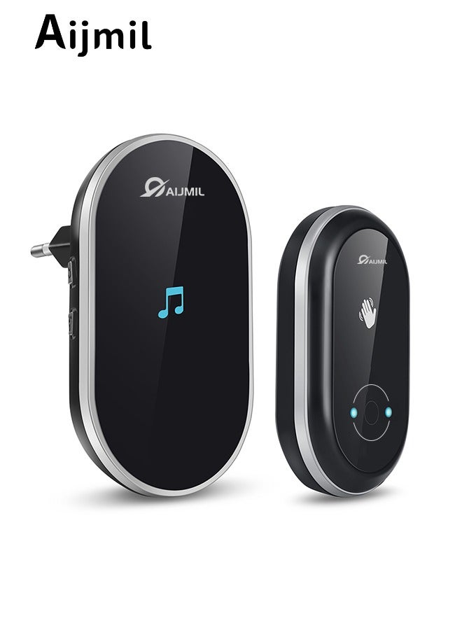 Aijmil Wireless Contactless Hand Wave Doorbell with Smart Sensor Technology for Germ Prevention Ideal for Home Office Everyday Use - Image 1