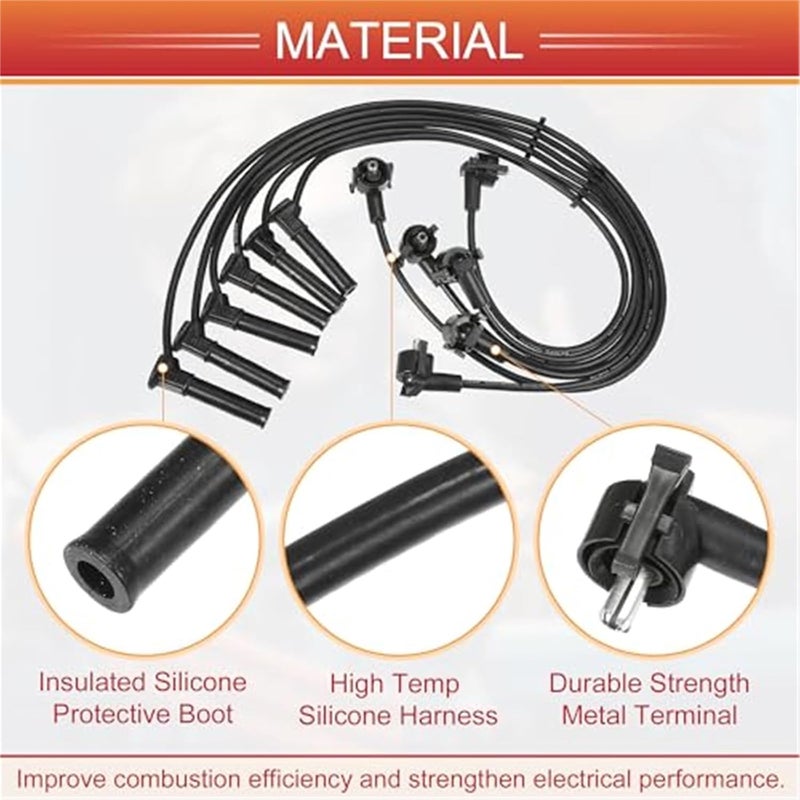 Vuzmode Car Spark Plug Coil Wires Ignition Coil Harness Cable - Image 4